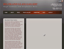 Tablet Screenshot of bigislandglass.com